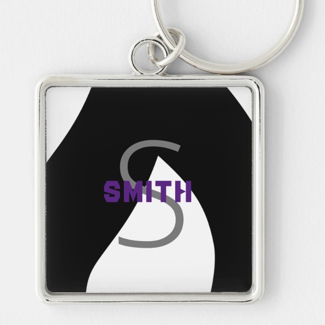 Personalizable Keychain - Silver HAMbWG (Front)