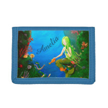 Personalizable Kids Wallet | Mermaid Wallet