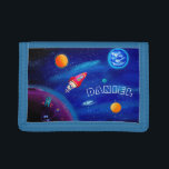 Personalizable Kids Wallet | Outer Space Motif<br><div class="desc">Personalizable Kids Wallet with outer space motif.</div>