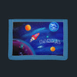 Personalizable Kids Wallet | Outer Space Motif<br><div class="desc">Personalizable Kids Wallet with outer space motif.</div>