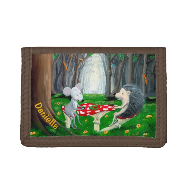 Personalizable Kids Wallet | Woodland wallet (Front)