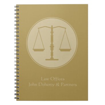 Personalizable Lawyer | Scales of Justice Notebook Personalizable Lawyer | Scales of Justice Notebook