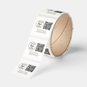 Personalizable Modern Business Logo Promo Square Sticker