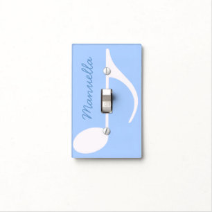 personalizable musical note light switch cover