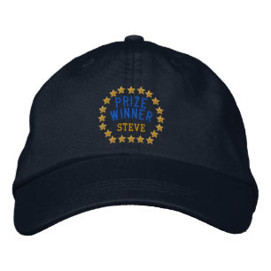 Personalizable Name Year Prize Winner Stars Embroidered Baseball Cap