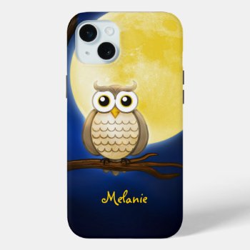 Personalizable Night Owl Iphone 15 Plus Case by BestCases4u at Zazzle
