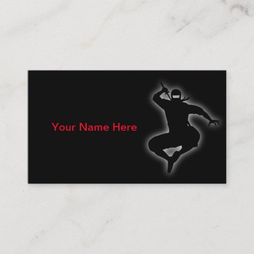 Personalizable Ninja Business Card