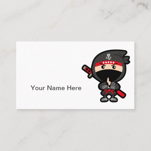 Personalizable Ninja Business Card