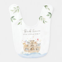 Personalizable Noah's Ark Baby Bib