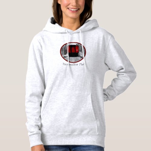 Personalizable Old Fashioned Train Photo Hoodie