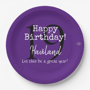 Personalizable Paper Plate  HAMbyWG