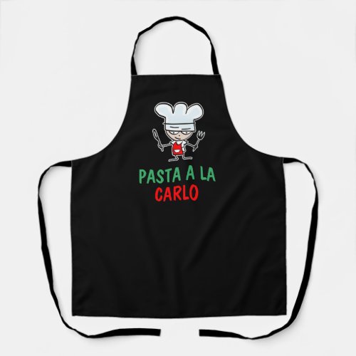 Personalizable pasta apron for Italian chef