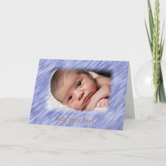 Personalizable Photo and Text Card (Front)