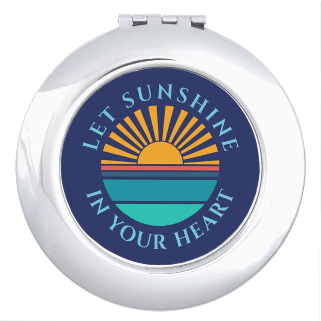 Personalizable photo template compact mirror (Front)