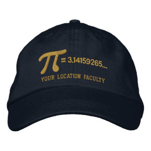 Personalizable Pi Formula Embroidered Baseball Cap