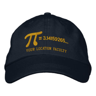 Personalizable Pi Formula Embroidered Baseball Cap