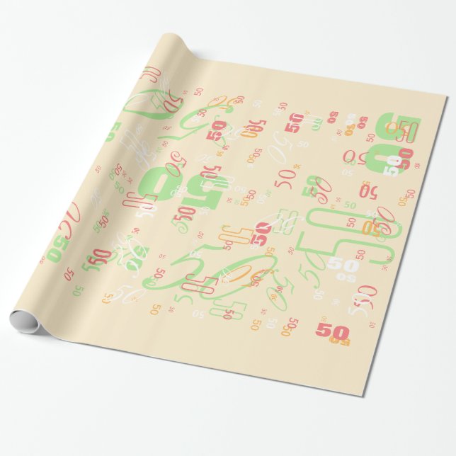 Personalizable Pick Your Year Just Go Wild! Wrapping Paper (Unrolled)