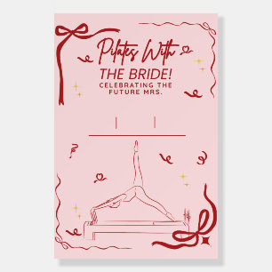 Personalizable Pilates Bachlorette Sign