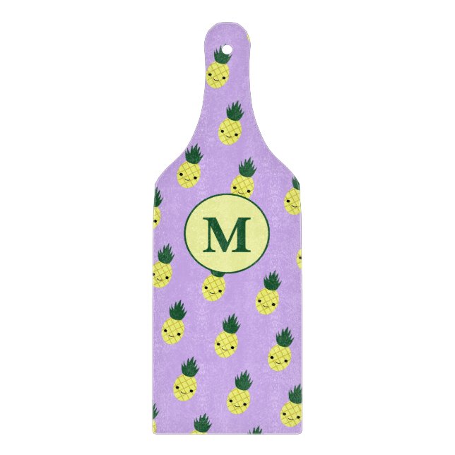 Personalizable Pineapple Pattern Cutting Board (Front)