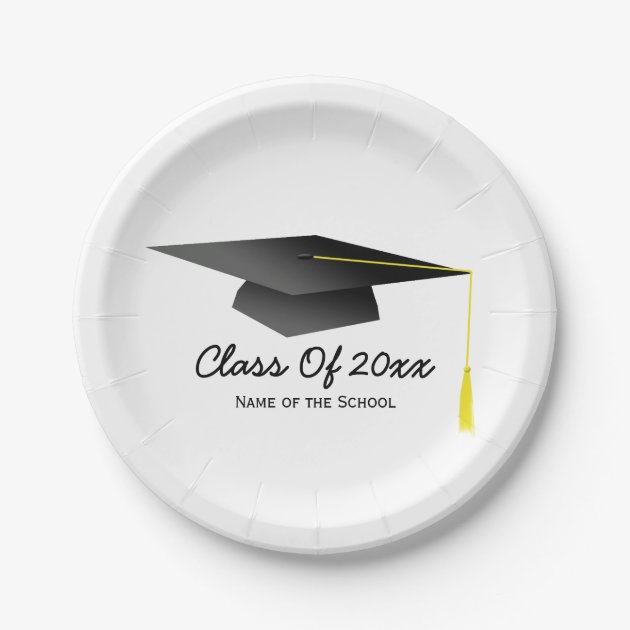 Personalizable Plates Of Paper - Graduation