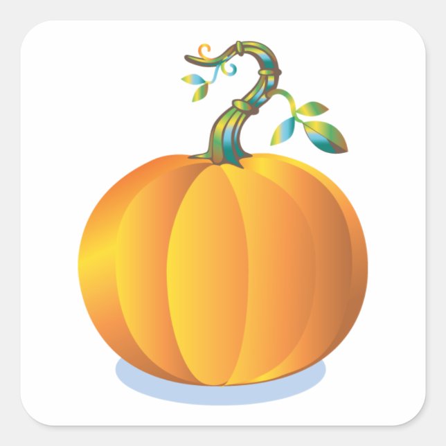Personalizable Pumpkin Sticker (Front)