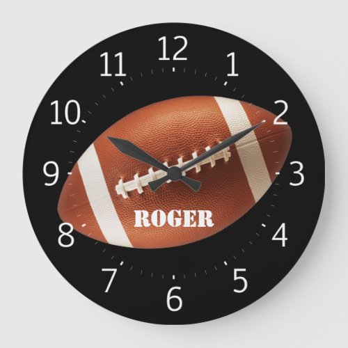 Personalizable Rugby Large Clock