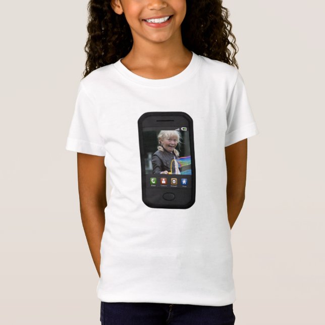 Personalizable Smartphone Screen Background T-Shirt (Front)