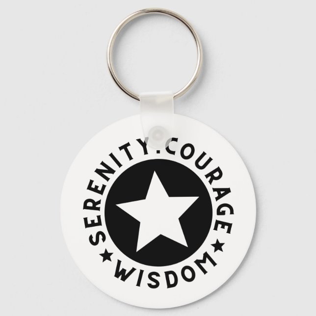 Personalizable Sobriety Keepsake Keychain (Front)