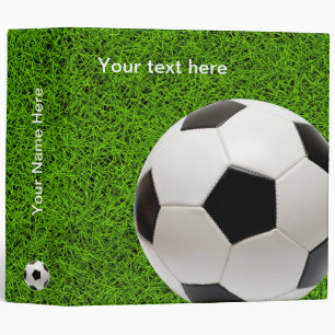 Personalizable Soccer   Football Binder