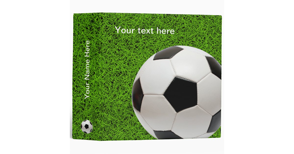 Personalizable Soccer | Football Binder | Zazzle.com