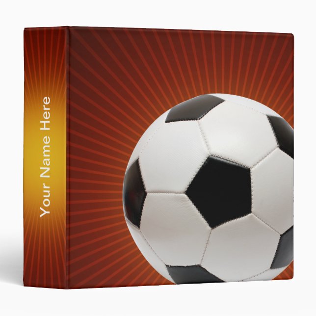 Personalizable Soccer | Football Binder (Front/Spine)