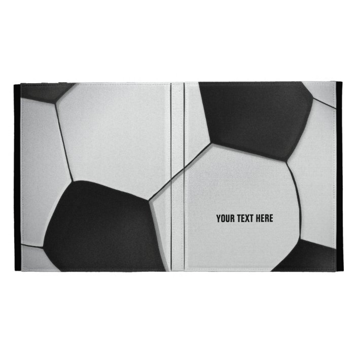 Personalizable Soccer Football iPad Folio iPad Cases