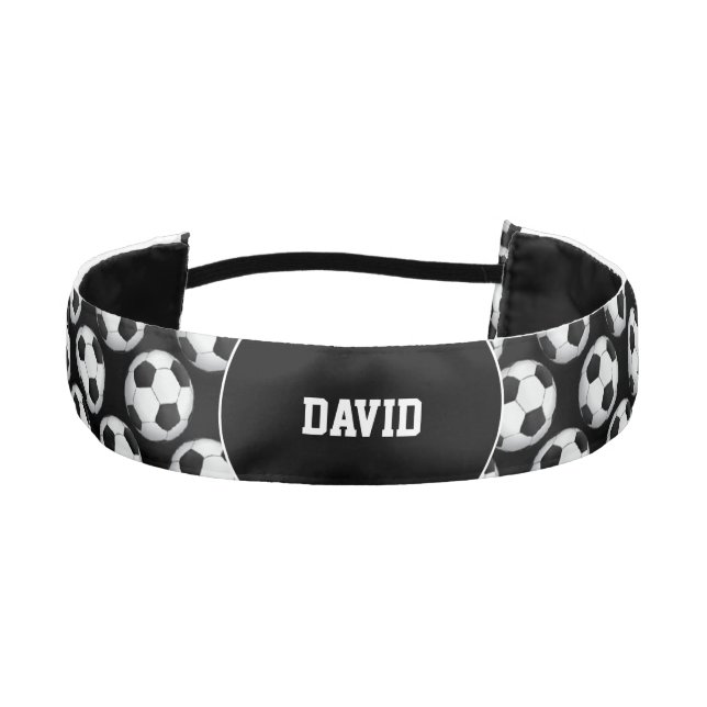Personalizable Soccer | Football Sport Gift Athletic Headband (Front)