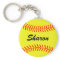 Personalizable softball keychains