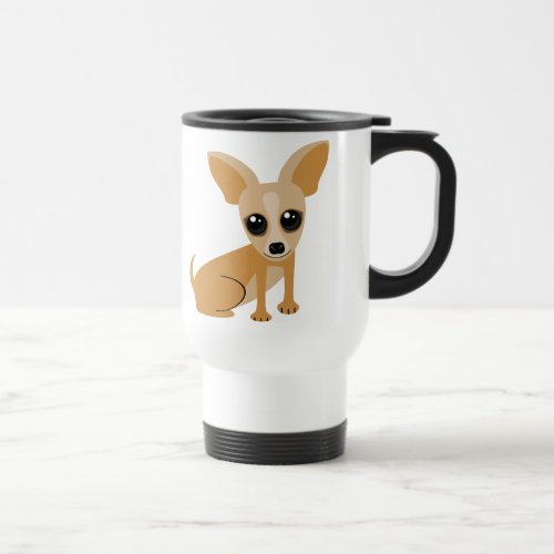 Personalizable Tan Chihuahua Travel Mug