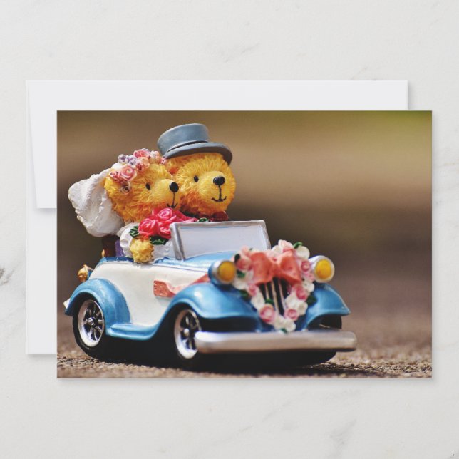 Personalizable Teddy Bear Wedding (Front)