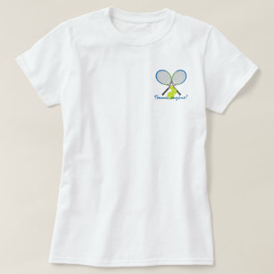 Personalizable Tennis Anyone Crossed Rackets T-Shirt