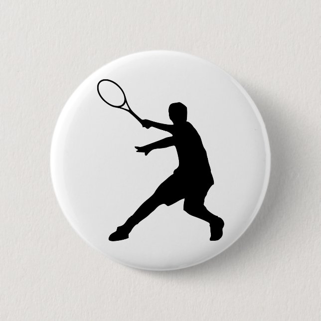 Personalizable tennis pinback button (Front)