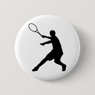 Personalizable tennis pinback button