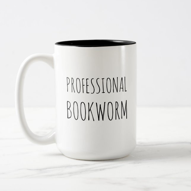 Personalizable Two Sided Mug Professional Bookworm (Left)