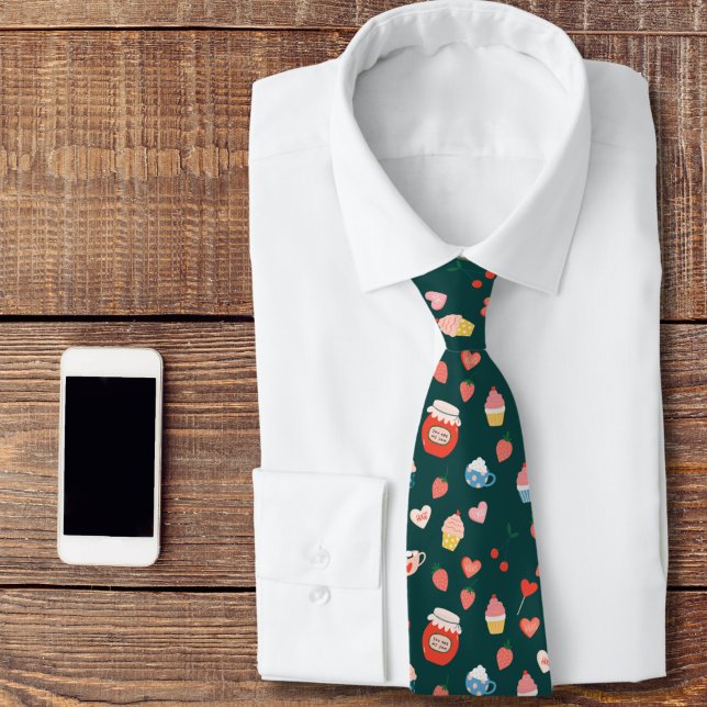 Personalizable Valentine's Day Coffee Neck Tie (Creator Uploaded)