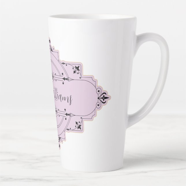 Personalizable wedding bride latte coffee mug (Right)