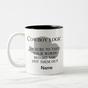 Personalizable Western Coffee Mug   Cowboy Mug