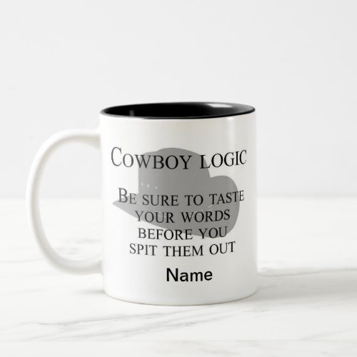 Personalizable Western Coffee Mug  Cowboy Mug