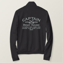 Personalizable YEAR and Names Captain Anchors Embroidered Jacket Personalizable YEAR and Names Captain Anchors Embroidered Jacket