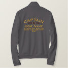 Personalizable YEAR and Names Captain Yacht Flag Embroidered Jacket Personalizable YEAR and Names Captain Yacht Flag Embroidered Jacket