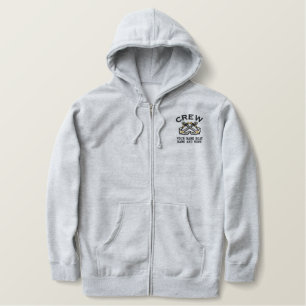Personalizable Your Nautical Crew Embroidery Embroidered Hoodie