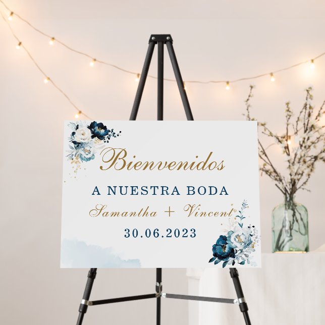 Personalizado Bienvenidos a nuestra Boda sign (In Situ (Stand))