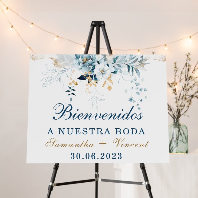 Personalizado Bienvenidos a nuestra Boda sign (In Situ (Stand))