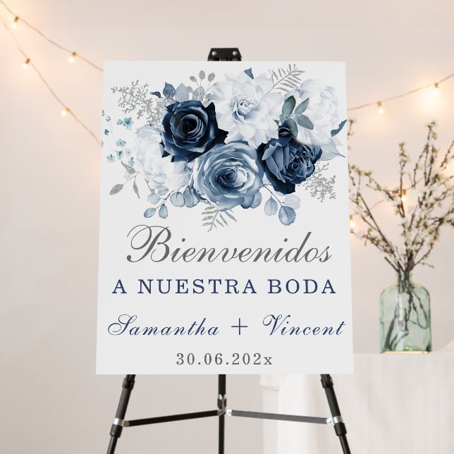 Personalizado Bienvenidos a nuestra Boda sign (In Situ (Stand))
